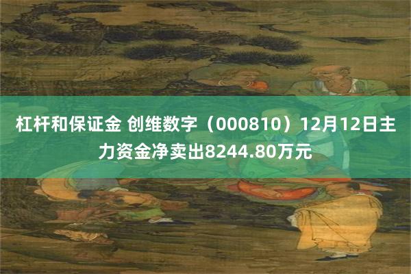 杠杆和保证金 创维数字（000810）12月12日主力资金净卖出8244.80万元