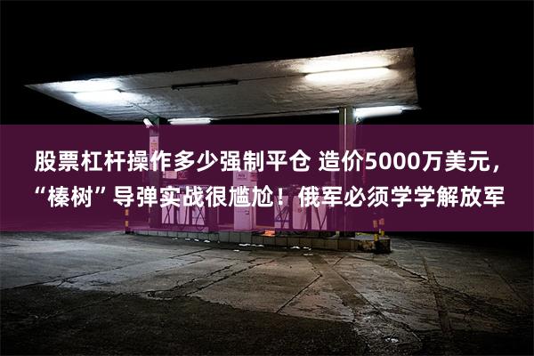 股票杠杆操作多少强制平仓 造价5000万美元，“榛树”导弹实战很尴尬！俄军必须学学解放军